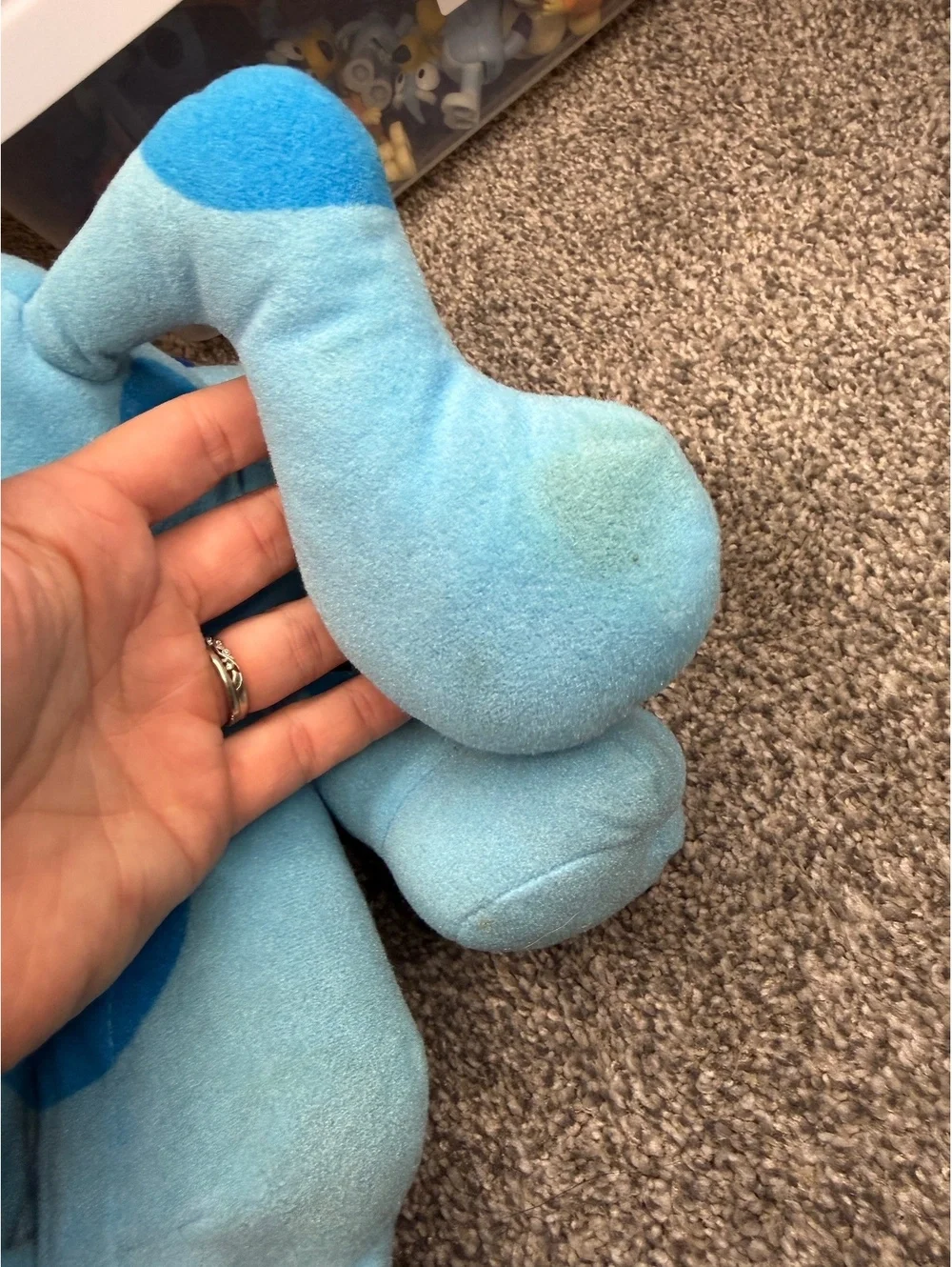 1990s Vintage Blue's Clues Plush Toy with Sound - Tyco 1996